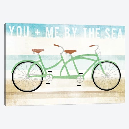 You And Me By The Sea Canvas Print #WAC6180} by Michael Mullan Art Print