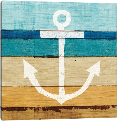 Anchor I Canvas Art Print - Nautical Décor