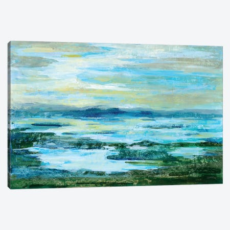 Northern Lake Green Canvas Print #WAC6307} by Silvia Vassileva Canvas Artwork
