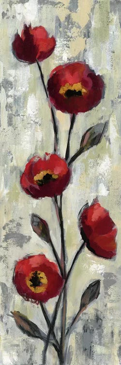 Simple Red Floral II by Silvia Vassileva wall art