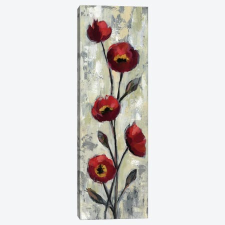 Simple Red Floral II Canvas Print #WAC6312} by Silvia Vassileva Canvas Wall Art