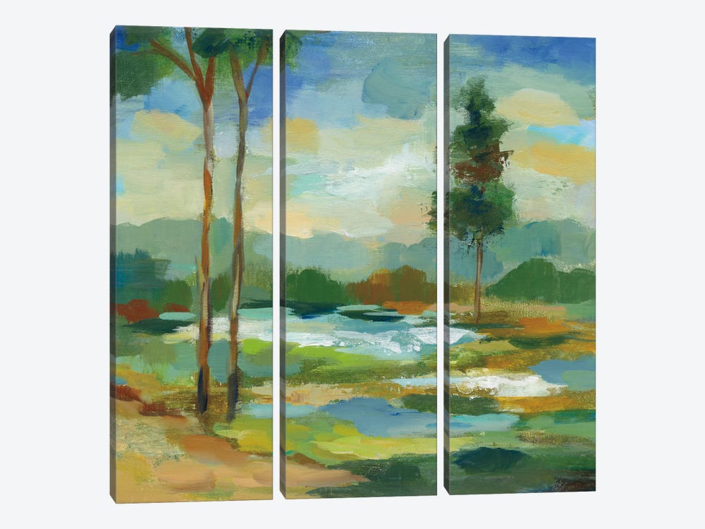 Early Spring Landscape I 3-piece Canvas Art Print