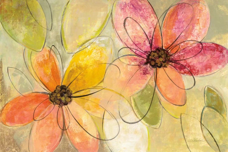 Neon Floral I by Silvia Vassileva wall art