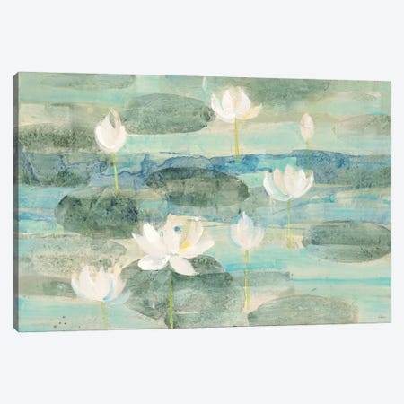 Bright Water Lilies Canvas Print #WAC6388} by Albena Hristova Art Print