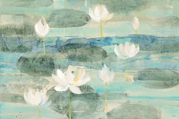 Abstract Floral & Botanical: Bright Water Lilies by Albena Hristova