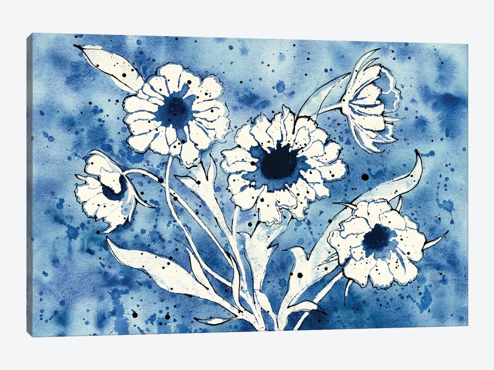 Batik Flowers 1-piece Art Print