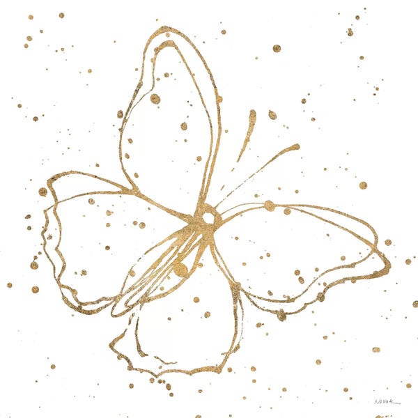 Butterflies: Golden Wings I by Shirley Novak