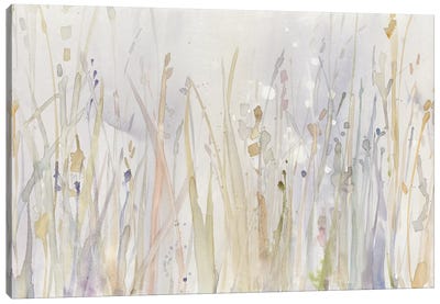 Autumn Grass Canvas Art Print - Abstract Bathroom Art
