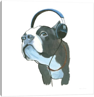 The Boys III Canvas Art Print - Boston Terrier Art