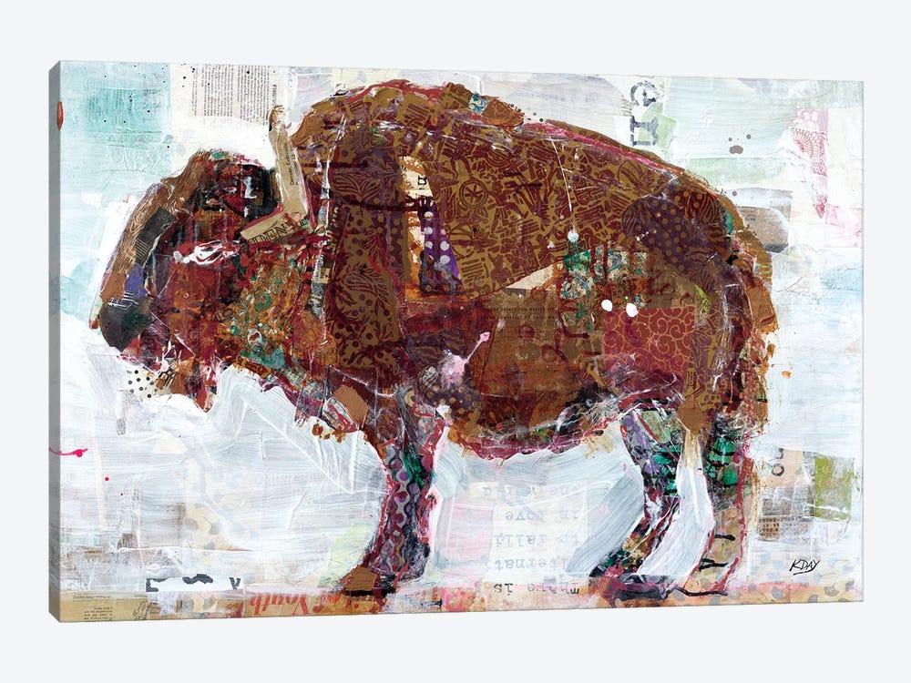 El Buffalo by Kellie Day 1-piece Canvas Art