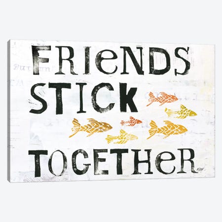 Friends Stick Together Canvas Print #WAC6451} by Kellie Day Canvas Art Print