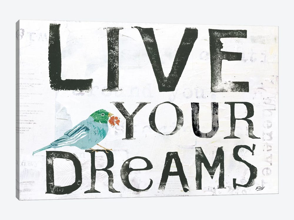 Live Your Dreams 1-piece Canvas Wall Art