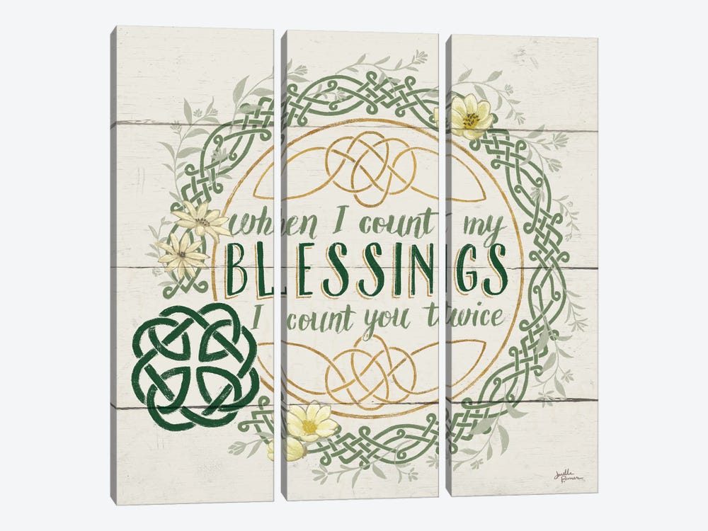 Irish Blessing II by Janelle Penner 3-piece Canvas Art