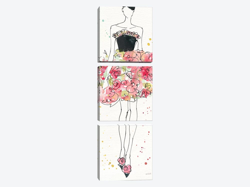 Floral Fashion II by Anne Tavoletti 3-piece Canvas Wall Art