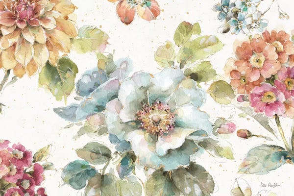 Shabby Chic Décor: Country Bloom I by Lisa Audit