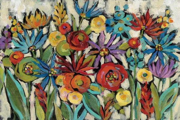 Earls Green: Confetti Floral I by Silvia Vassileva