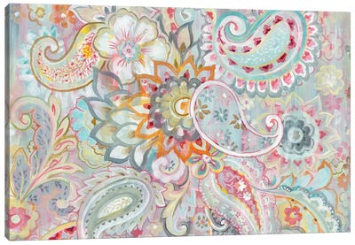 Boho Japonais Canvas Art Print - Paisley Patterns