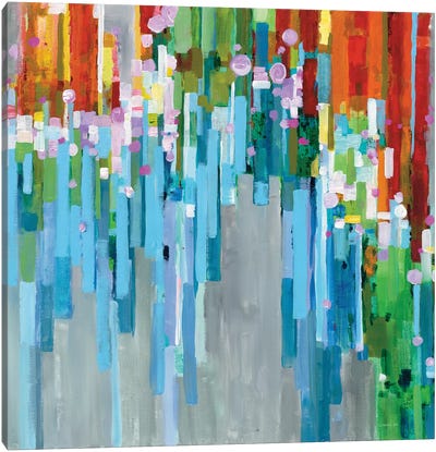 Rainbow Of Stripes Canvas Art Print - Danhui Nai