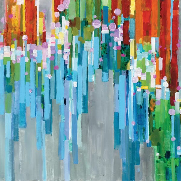 Linear Abstract: Rainbow Of Stripes by Danhui Nai