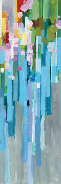 Linear Abstract: Rainbow Of Stripes Panel I by Danhui Nai