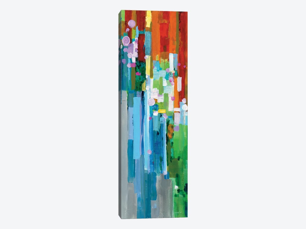 Rainbow Of Stripes Panel II by Danhui Nai 1-piece Canvas Print