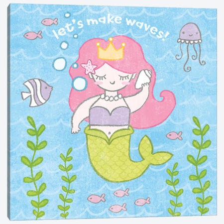 Magical Mermaid I Canvas Print #WAC6543} by Moira Hershey Art Print