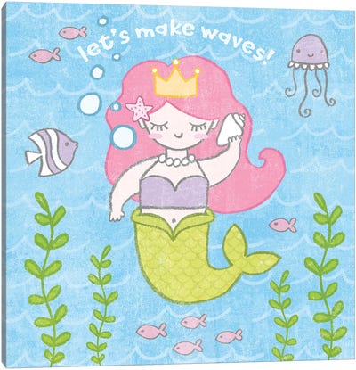 Magical Mermaid I Canvas Art Print - Moira Hershey