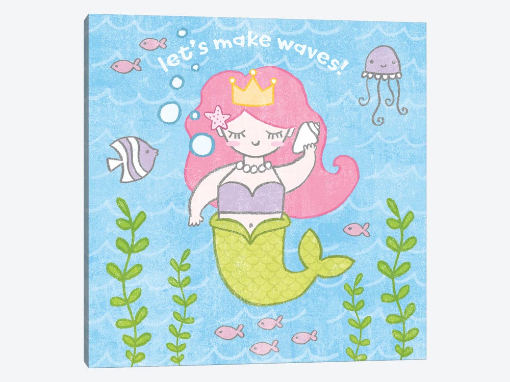 Magical Mermaid I by Moira Hershey 1-piece Canvas Print