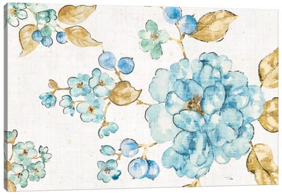 Blue Blossom I Canvas Art Print - Pela