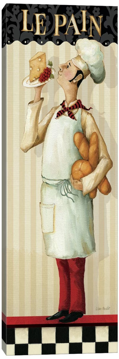 Chef's Masterpiece III (Le Pain) Canvas Art Print - French Cuisine Art