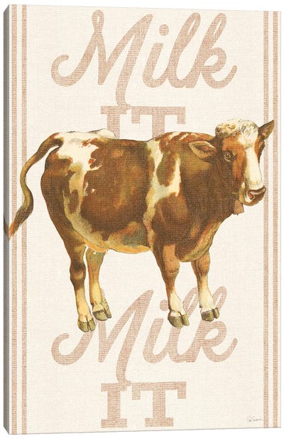 Milk It, Milk It Canvas Art Print - Dairy