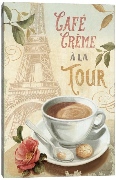 Cafe in Europe II Canvas Art Print - French Cuisine Art