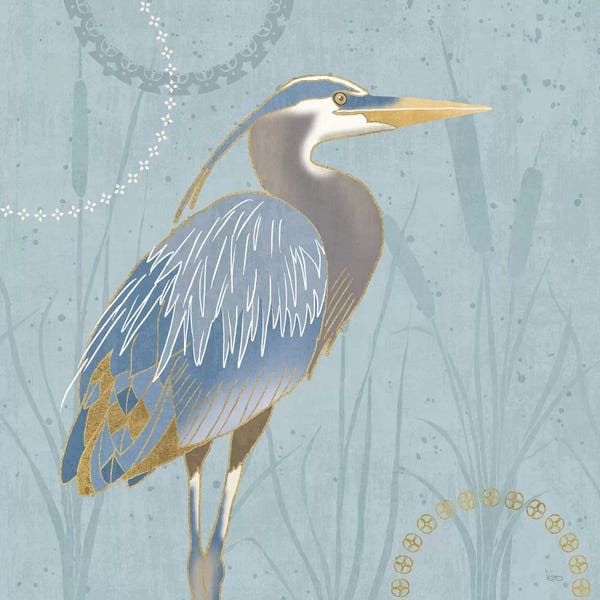 Herons: By The Shore II by Veronique Charron