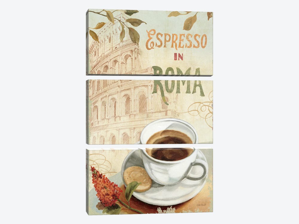 Cafe in Europe III by Lisa Audit 3-piece Canvas Wall Art