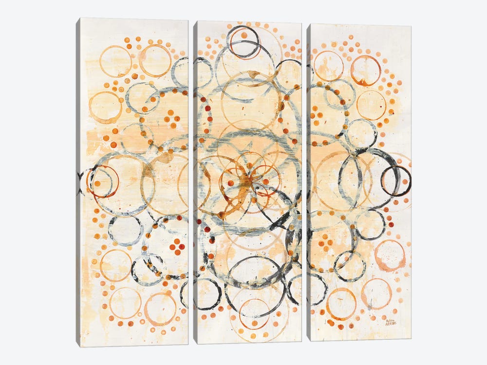 Henna Mandala II by Melissa Averinos 3-piece Canvas Art Print