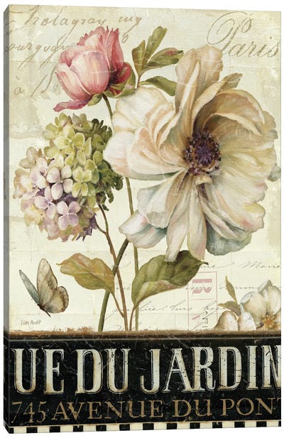 Marche de Fleurs II Canvas Art Print - Hydrangea Art