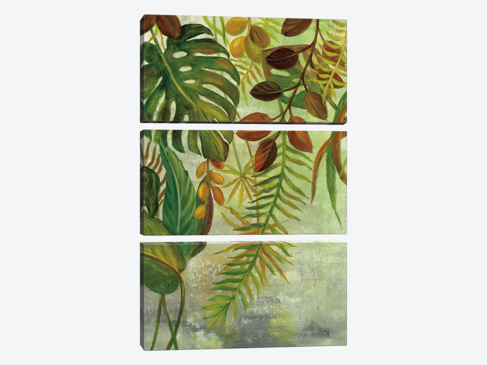 Tropical Greenery I by Silvia Vassileva 3-piece Canvas Print