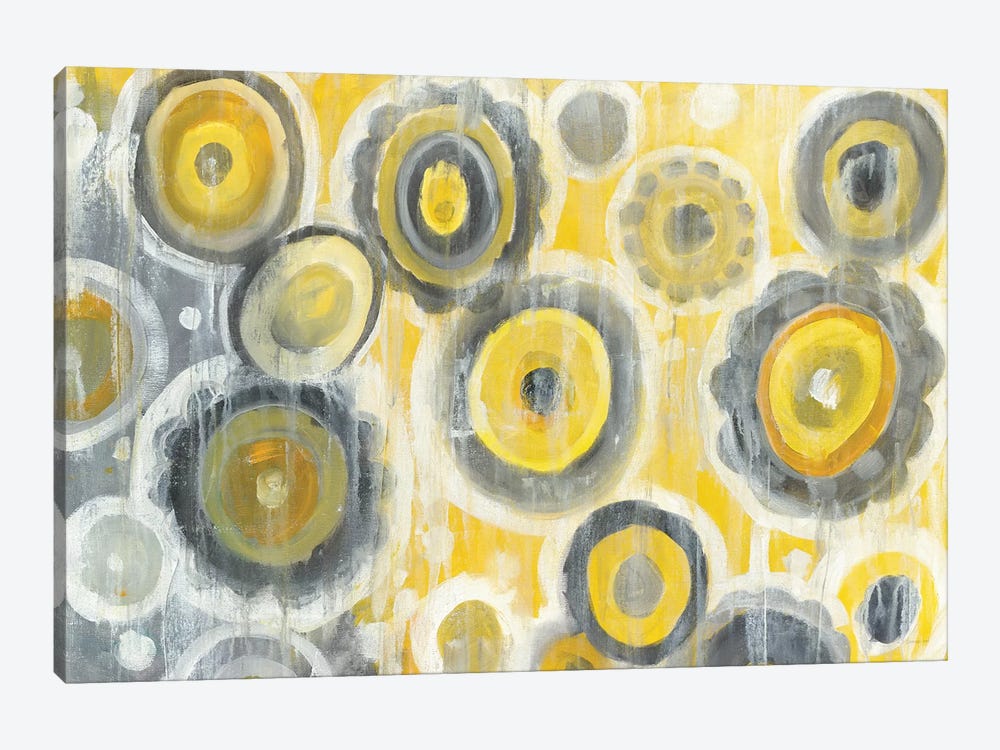 Abstract Circles by Danhui Nai 1-piece Canvas Print