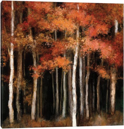 October Woods Canvas Art Print - Julia Purinton