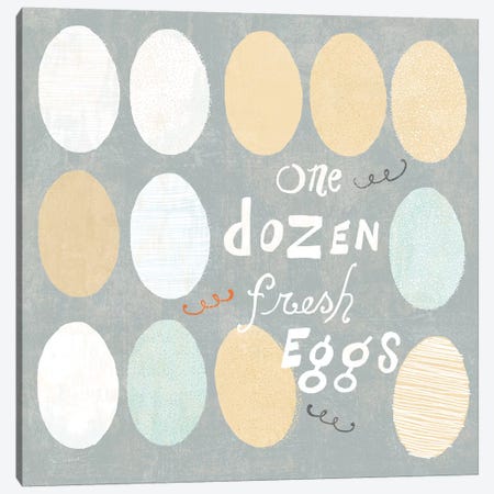 Fresh Eggs IV Canvas Print #WAC6819} by Sue Schlabach Art Print
