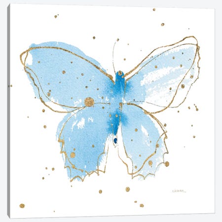 Gilded Butterflies III Canvas Print #WAC6827} by Shirley Novak Canvas Art Print