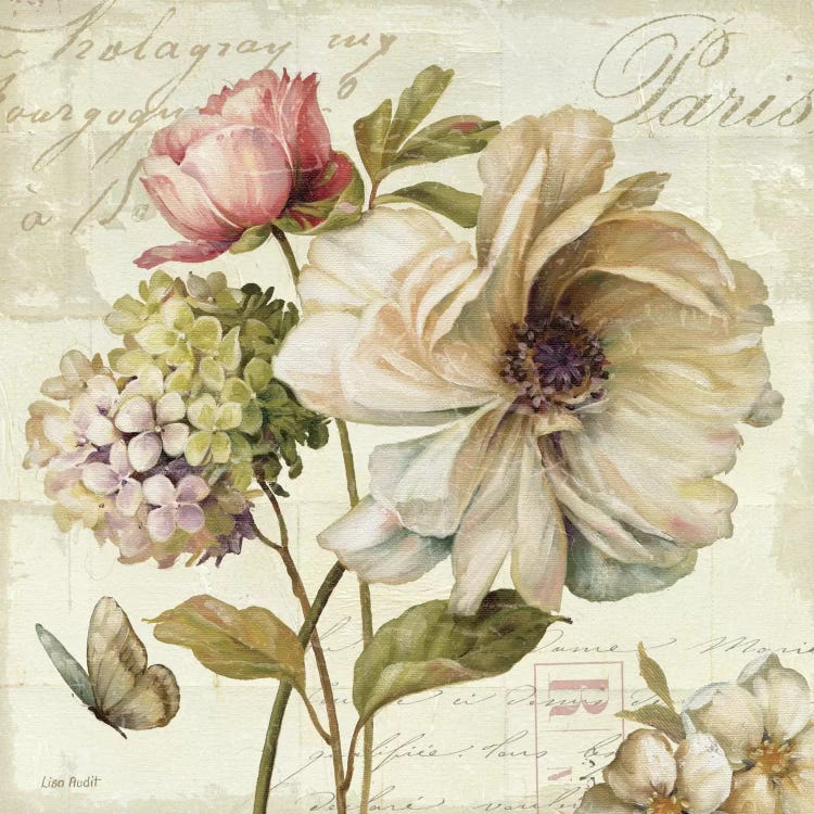 Marche de Fleurs II (without Text) by Lisa Audit wall art