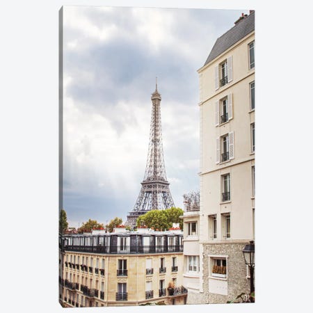 Eiffel View I Canvas Print #WAC6848} by Laura Marshall Canvas Wall Art