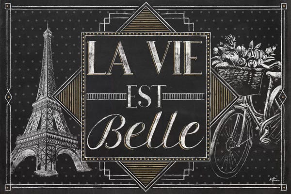 Paris Typography: Vive Paris II by Janelle Penner