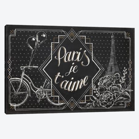 Vive Paris III Canvas Print #WAC6907} by Janelle Penner Canvas Wall Art