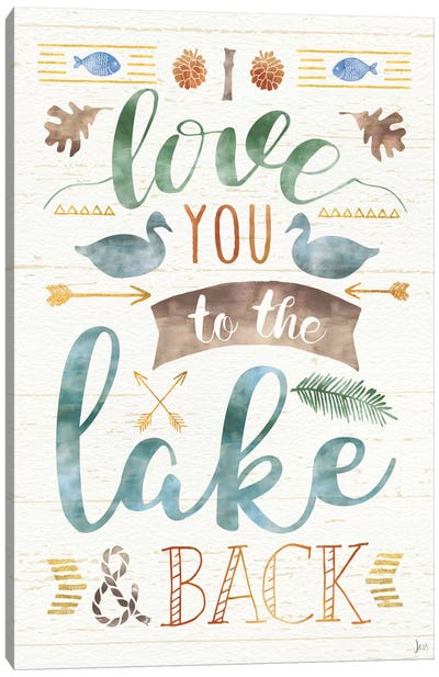Lake Love II Canvas Art Print