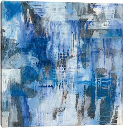 Industrial Blue Canvas Art Print - Melissa Averinos