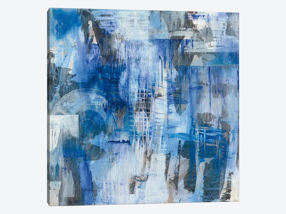 Industrial Blue by Melissa Averinos 1-piece Canvas Print
