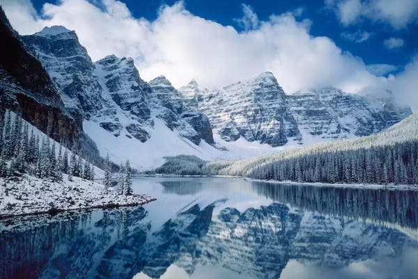 Snowy Mountains: Moraine Lake by Alan Majchrowicz