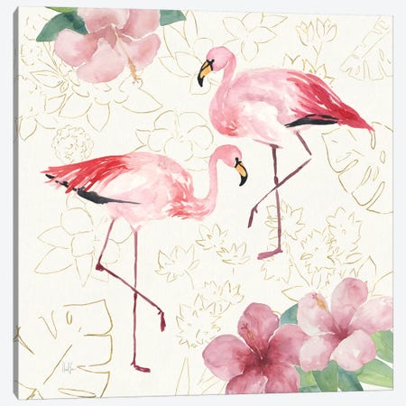 Tropical Fun Bird V Canvas Print #WAC6947} by Harriet Sussman Canvas Artwork